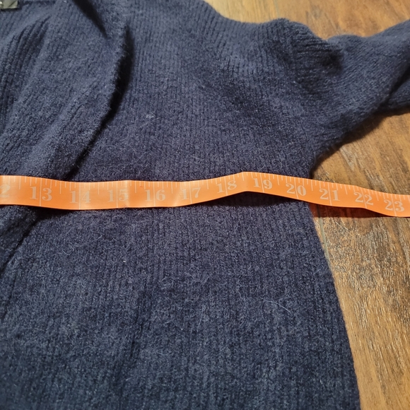 J. Crew Navy Long Double-Breasted Cardigan Sweater size S - Picture 12 of 13